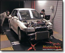 Dynotesting Mitsubishi EVO 3 - Haltech E11